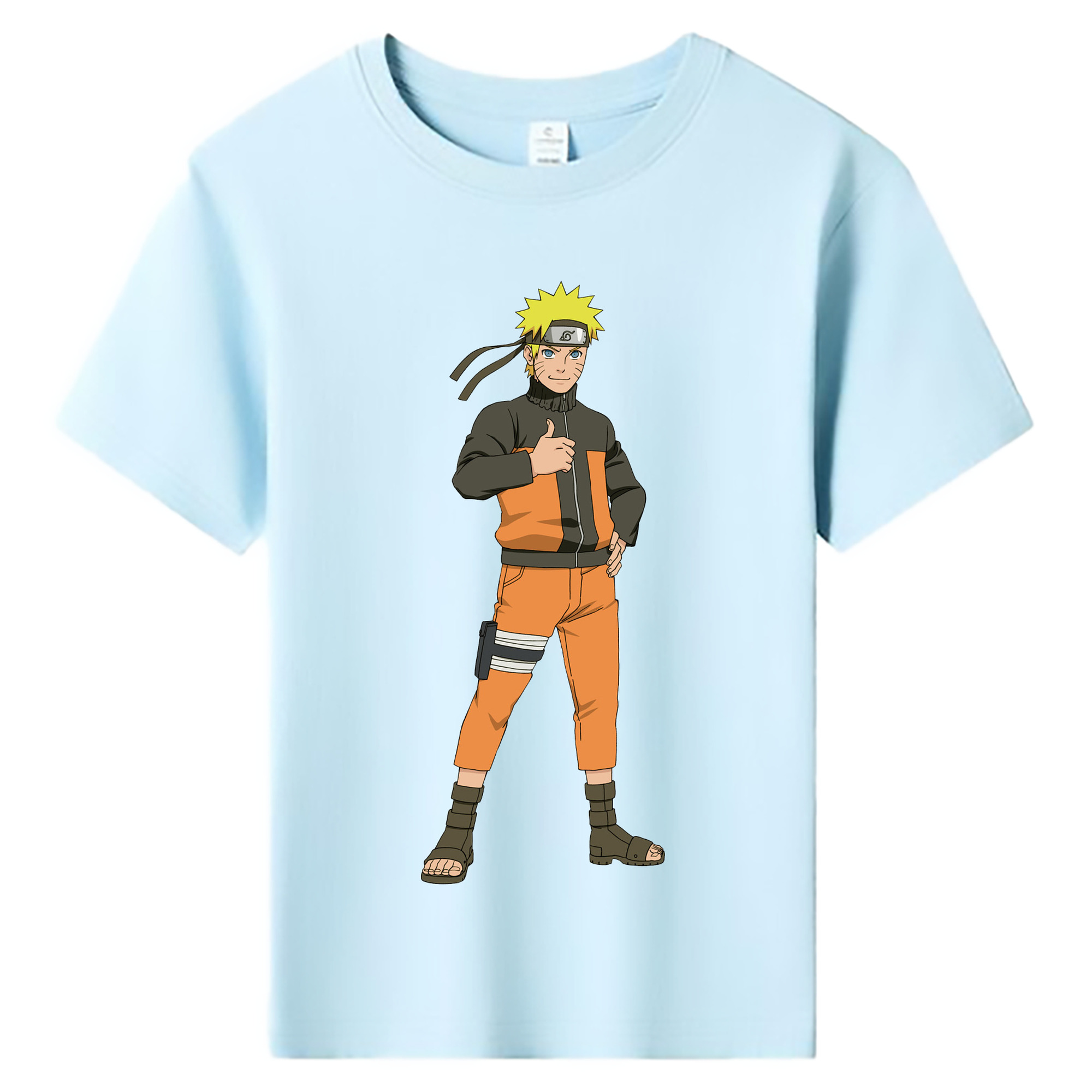 （画像用） NARUTO -ナルト- うずまき ナルト Uzumaki Naruto 綿100％キッズTシャツ（フロントプリント）